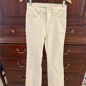 Good American Cream Bootcut Pant